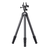 Leofoto SA Series TALL SA-364CL 10 Layer Carbon Tripod with MK-40 40mm Ballhead w/3 way locking and GS-3 Weapon Clamp