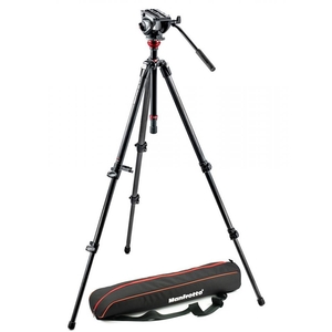 Image of Manfrotto 755CX3 Single Leg Carbon Fibre Tripod with MVH500 Fluid Video Head
