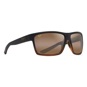 Image of Maui Jim Alenuihaha Polarised Sunglasses - Dark Brown Stripe/HCL Bronze