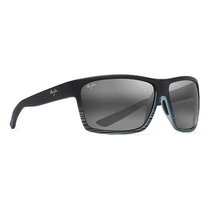 Image of Maui Jim Alenuihaha Polarised Sunglasses - Grey Black Stripe/Neutral Grey