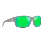 Image of Maui Jim Mangroves Polarised Sunglasses - Matte Dark with Light Grey Interior/MAUI Green