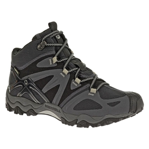 Image of Merrell Grassbow Mid Sport GTX Walking Boots (Men's) - Black / Silver