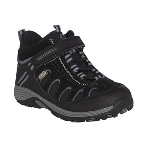 Image of Merrell Light Tech Hike Mid A/C Waterproof Walking Boots (Children's) - Black