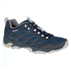 Image of Merrell Moab FST GTX Walking Shoes (Men's) - Navy/White