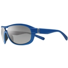 Image of Nike Miler Men's Sunglasses - Deep Royal / Grey with Silver Flash