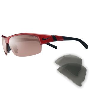 Image of Nike Show-X2 Men's Sunglasses - Team Red / Max Speed and Grey