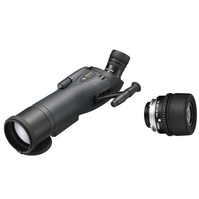 Image of Nikon RA III WP 65mm Angled Spotting Scope - Grey, 20x Eyepiece & Stay-On Case