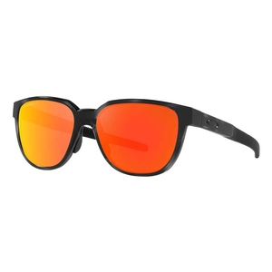 Image of Oakley Actuator Prizm Polarized Sunglasses - Black Tortoise Frame / Prizm Ruby Polarized Lens
