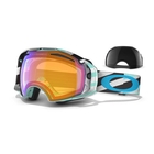 Oakley Airbrake Snow GogglesMint Tech Stripe/ HI Persimmon and Dark Grey