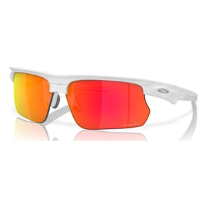 Image of Oakley Bisphaera Sunglasses - Polished White Frame / Prizm Ruby Lens