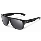 Image of Oakley Breadbox Polarized Sunglasses - Polished Black Frame/Black Iridium Polarized Lens