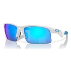 Image of Oakley Capacitor Youth Sunglasses - Polished White Frame / Prizm Sapphire Lens