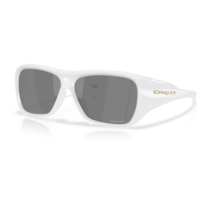 Image of Oakley Chaminade Sunglasses - Polished White Frame / Prizm Black Lens