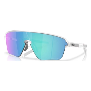 Image of Oakley Corridor Sq Sunglasses - Matte Clear Frame / Prizm Sapphire Lens