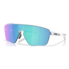 Image of Oakley Corridor Sq Sunglasses - Matte Clear Frame / Prizm Sapphire Lens