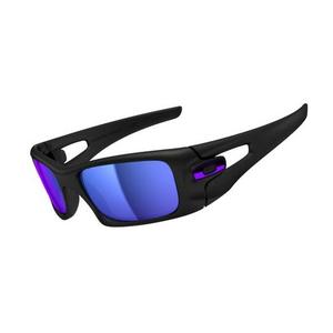 Image of Oakley Crankcase Men's Sunglasses - Matte Black / Violet Iridium