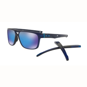 Image of Oakley Crossrange Patch Sunglasses - Matte Translucent Blue Frame/Prizm Sapphire Lens