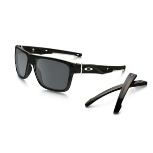 Image of Oakley Crossrange Sunglasses - Polished Black / Black Iridium