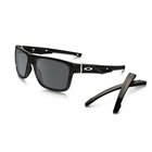 Image of Oakley Crossrange Sunglasses - Polished Black / Black Iridium