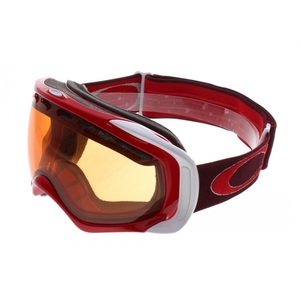 Image of Oakley Crowbar Ski Goggles - Red Rhone / Persimmon