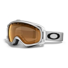 Image of Oakley Crowbar Snow Goggles - Matte White  / Persimmon