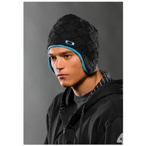Image of Oakley Earflap Lined Beanie - Black