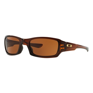 Image of Oakley Fives Squared Sunglasses - Polished Rootbeer Frame/Dark Bronze Lens