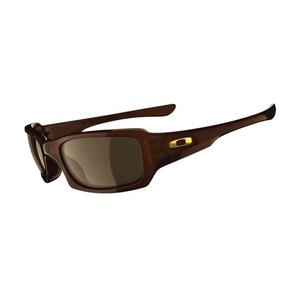 Image of Oakley Fives Squared Men's Sunglasses - Rootbeer / Dark Bronze
