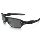 Image of Oakley Flak 2.0 Polarized Sunglasses - Polished Black Frame/Black Iridium Polarized Lens