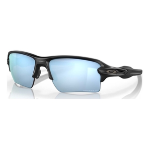 Image of Oakley Flak 2.0 XL Prizm Deep Water Polarized Sunglasses - Matte Black Frame/Prizm Deep Water Polarized Lens