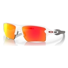 Image of Oakley Flak 2.0 XL Prizm Sunglasses - Polished White Frame/Prizm Ruby Lens