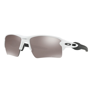Image of Oakley Flak 2.0 XL Prizm Polarised Sunglasses - Polished White Frame/Prizm Black Polarized Lens