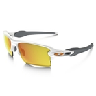 Image of Oakley Flak 2.0 XL Sunglasses - Polished White Frame/Fire Iridium Lens