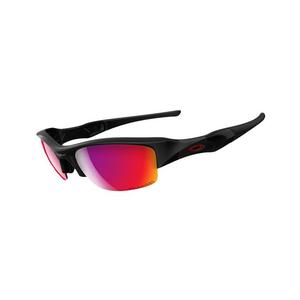 Image of Oakley Flak Jacket Men's Polarized Sunglasses - Polished Black / 00 Red Iridium Polarized