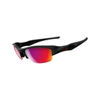 Image of Oakley Flak Jacket Men's Polarized Sunglasses - Polished Black / 00 Red Iridium Polarized