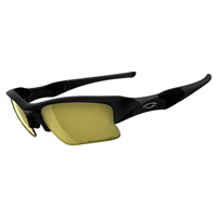 Image of Oakley Polarized Flak Jacket XLJ Fishing Specific Sunglasses - Matte Black (Frame) / Amber (Lens)
