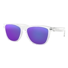 Image of Oakley Frogskins Men's Sunglasses - Polished Clear Frame/Violet Iridium Lens