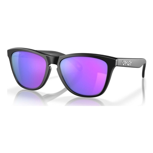 Image of Oakley Frogskins Prizm Sunglasses - Matte Black Frames / PRIZM Violet Lens
