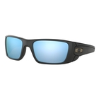 Image of Oakley Fuel Cell Polarized Sunglasses - Matte Black Frame/Prizm Deep Blue Polarized Lens