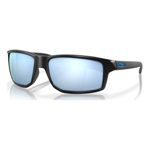 Image of Oakley Gibston Polarized Sunglasses - Matte Black Frame / Prizm Deep Water Polarized Lens