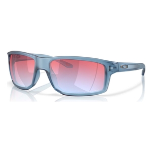 Image of Oakley Gibston Sunglasses - Matte Transparent Stonewash Frame / Prizm Snow Sapphire Lens