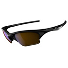Image of Oakley Polarized Half Jacket XLJ Fishing Specific Sunglasses - Jet Black (Frame) / Shallow Blue (Lens)