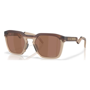 Image of Oakley Hestn SQ Sunglasses - Matte Rootbeer Frame / Prizm Tungsten Lens