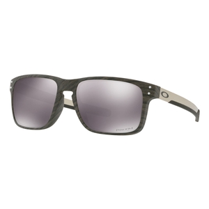 Image of Oakley Holbrook Mix Prizm Sunglasses - Woodgrain Frame/Prizm Black Lens