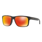 Image of Oakley Holbrook Sunglasses - Matte Black Frame/Prizm Ruby Lens