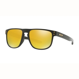 Image of Oakley Holbrook R Sunglasses - Matte Black Frame/24K Iridium Lens