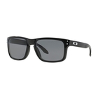 Image of Oakley Holbrook Sunglasses - Polished Black Frame/Grey Polarized Lens