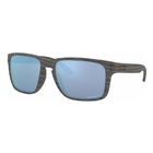 Image of Oakley Holbrook XL PRIZM Deep Water Polarized Glasses - Woodgrain Frame / PRIZM Deep Water Polarized Lens