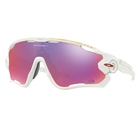 Image of Oakley Jawbreaker Prizm Road Tour De France Edition Sunglasses - White Frame/PRIZM Road Lens