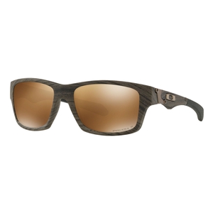 Image of Oakley Jupiter Squared Men's Polarized Sunglasses - Woodgrain Brown Frames/Prizm Tungsten Polarized Lens